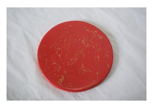 Sous-verres ronds en bois et résine de luxe de haute qualité, réutilisables, décoration de table faite à la main par ART ZONE INTERNATIONAL - Product Image 2