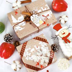 Wholesale 80g <b>Christmas</b> Kraft <b>Paper</b> Tissue 43*300cm Gift Luxury Custom Packaging <b>Wrapping</b> <b>Paper</b> <b>Roll</b> - Product Image 5