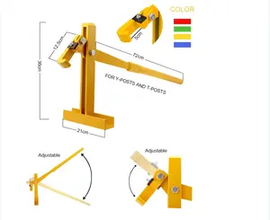 Herramienta de extracción Manual para poste de acero de granja, entrega rápida Y rápida, poste de metal, Lifter