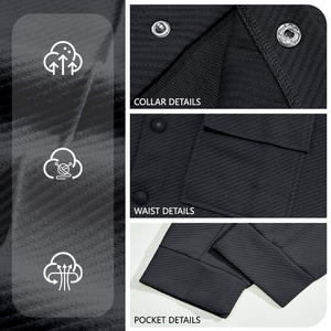 Venta al por mayor de los hombres de poliéster otoño/invierno cálido 300g cómodo transpirable multi-Bolsillo de un solo pecho Chaqueta de punto - Product Image 6