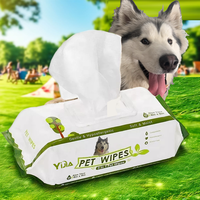 Fabricant OEM ODM de lingettes pour chiens, vente en gros de lingettes nettoyantes pour animaux de compagnie écologiques et biodégradables pour les pattes et le corps, logo personnalisé