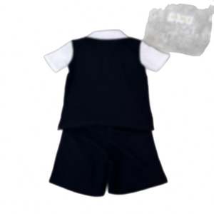 Nuevo Conjunto de Verano para Niños, Diseño Lujoso, Casual, Corte Ajustado, Manga Corta, Estilo Juvenil, Contrastes Vibrantes, Poliéster/Algodón - Product Image 6