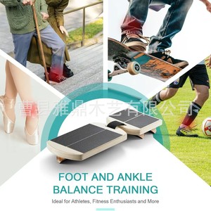 Tabla de Equilibrio de Madera Orthozon para Fortalecer el Tobillo y el Pie, Dispositivo de Entrenamiento con Soporte Antideslizante - Product Image 2