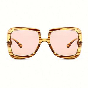 Nouveautés 2020, lunettes de soleil carrées surdimensionnées tendance rétro, lunettes de soleil dégradées, UV400, grande monture, lunettes de soleil léopard - Product Image 3