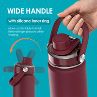 Couvercle anti-fuite pour gobelet, couvercle de remplacement anti-déversement pour tasses isothermes en acier inoxydable, bouteilles d'eau, Space Cup
