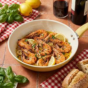 Sartén <span class=keywords><strong>Antiadherente</strong></span> E-TOP con Tapa, Sartén Profunda de 4.1 QT con Mango de Acero Inoxidable, Sartén Grande, Olla <span class=keywords><strong>Jumbo</strong></span> de Cerámica - Product Image 2