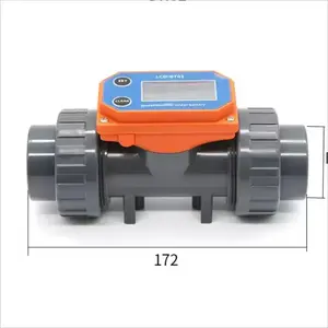 Bertenaga baterai 250V arus elektronik tampilan digital flowmeter