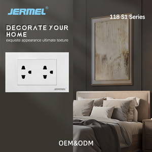 Tomacorriente Eléctrico Empotrado American Standard de 118*75 mm, 2 Tomas de Corriente, Color Blanco, Placa de PC Ignífuga, Tomacorrientes para <span class=keywords><strong>Muebles</strong></span> - Product Image 3
