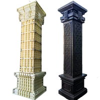 Nouveau modèle 2024 Reazone RZR : Moule à pilier carré en plastique ABS 50 cm x 20 pouces pour colonnes en béton extérieur, haute résistance pour la construction