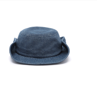 Nouveau Chapeau Bob 2026 en Jean Bleu de Haute Qualité avec Logo Brodé, Protection Anti-UV et Mentonnière Réglable
