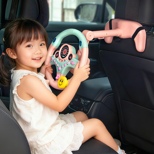 Volante Giocattolo Multifunzionale per Educazione Precoce, Simulazione Auto <span class=keywords><strong>in</strong></span> Plastica con Suoni e Luci Elettriche, Giocattolo Educativo per Bambini 4-6 Anni - Product Image 2