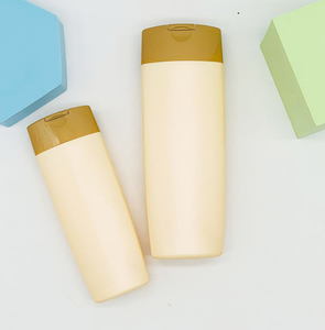 Bouteille carrée plate en plastique personnalisée de 400 ml/200 ml avec bouchon à clapet, sérigraphiée et estampée à chaud, pour shampoing et après-shampoing - Product Image 2