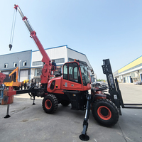 Grue de levage tout-terrain multifonctionnelle intégrée pour le chargement et le déchargement