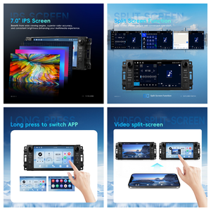 Radio para Auto Android Podofo de 7 Pulgadas y 4+64 GB para <span class=keywords><strong>Jeep</strong></span> Wrangler Compass Grand Cherokee con Carplay y Android Auto, GPS, WiFi, BT, FM, RDS - Product Image 4