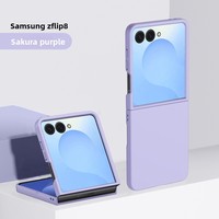 Étui de téléphone pliable anti-chute en PC avec rabat pour Samsung Flip 8 7 6 5 4, coque rigide effet peau pour Moto Razr 60 50 40 Ultra