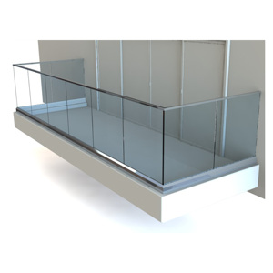 Moderno Lamel recinzione esterno balcone vetro Frameless balaustra morsetto ringhiera Led striscia di luce in alluminio profilo del sistema personalizzabile - Product Image 6