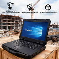 15,6 inch robuuste laptop, nieuw Intel EU Engels toetsenbord, IP65 waterdicht, industriële pc voor geologische onderzoeken