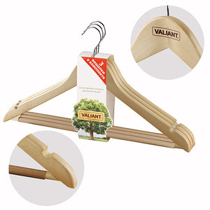 ไม้แขวนผ้าทำจากไม้ธรรมชาติเรียบทนทาน - Product Image 5
