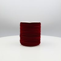 Ruban en velours recyclé écologique, doux et luxueux, à une face, pour la confection de nœuds floraux pour cheveux, loisirs créatifs, emballage cadeau, Saint-Valentin