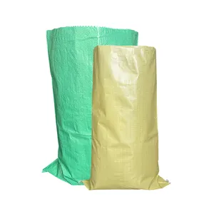 Переработанное зеленое удобрение Химический материал PP сплетенный полипропиленовый пластиковый мешок зерна мешки 50 кг 60 кг