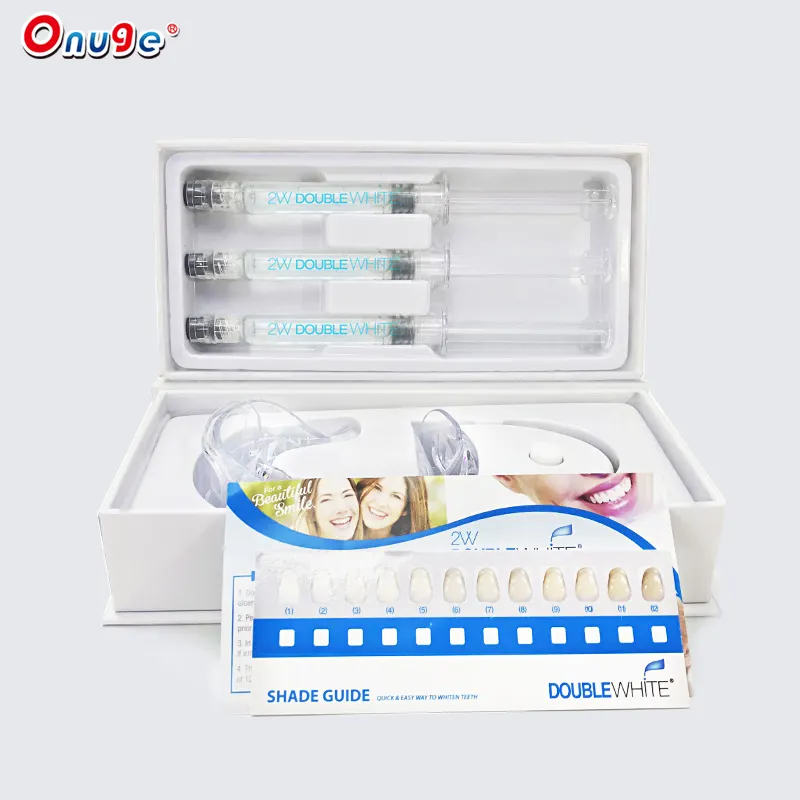 Home dental bleaching cosmetic teeth professional whitening kit customwith led light and gels