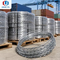 Fil barbelé à double spirale personnalisé de 30 à 110 cm pour clôture latérale de voies ferrées à grande vitesse