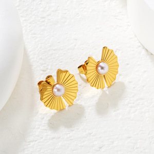 Irregular Sunflower Pearl Jewelry <b>Set</b> For Women Zinc Alloy <b>Bracelet</b> Earrings Necklace Party Fashion Accessories - Product Image 4