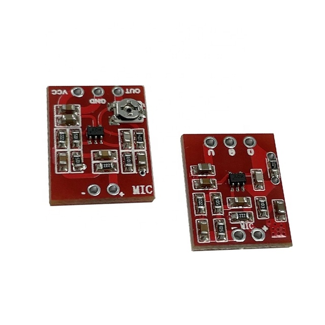 MAX4466 Electret Microphone Amplifier Board, Microphone Amplification Module, Adjustable Gain Preamplifier for Microphones
