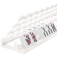 Blanc Ondulé Américain Mahjong Pusher Mahjong Jeux Usine Magnétique Acrylique Mahjongg Règle