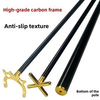 Support de queue de billard Tech Fiber, type croisé, haute et basse, antidérapant, accessoires de billard pour le billard chinois à huit boules