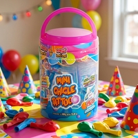 Bonbons Jouets Cartoon OEM ODM avec Autocollants Tatouages et Chewing-gums en Sachet pour Fêtes d'Enfants