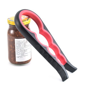 Multifunctional Bottle Opener Can Opener 4 In 1 Non Slip Lid Screw On Function Irregular Shape PP <b>Material</b> - Product Image 5