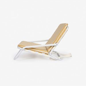 <b>Low</b> Profile Heavy Duty Lightweight Portable <b>Beach</b> <b>Chair</b> with Sand Seat Padding Iron Frame - Product Image 1