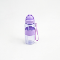 Bouteille de sport en plastique AS sans BPA avec logo personnalisé, couvercle rabattable anti-fuite, bouteille en plastique portable pour les étudiants, les hommes, les femmes, la salle de sport, l'entraînement
