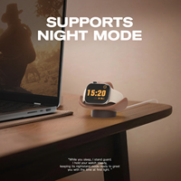 Support de charge en silicone SIKAI style cowboy occidental pour Apple Watch Series/Ultra/SE avec gestion des câbles pour bureau