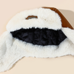 2025 personnalisé mignon Ski Cap russie Ushanka Bomber chapeau avec fourrure hiver oreillette neige casquettes pour adultes-pour la pêche et la plage - Product Image 3