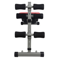 Banc de musculation pliable et réglable pour intérieur, équipement de gym, banc de sit-up, banc plat, en PVC+Acier+PP, pour fitness à domicile