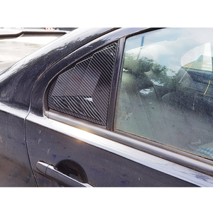 Xe phía sau cửa sổ tam giác màn trập bìa cho <span class=keywords><strong>Mitsubishi</strong></span> <span class=keywords><strong>Lancer</strong></span> 2009-2016 sợi carbon phụ kiện louver tự động sửa đổi các bộ phận - Product Image 3