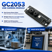 Module de caméra USB GC2053 Starlight CMOS à double objectif 650nm 850nm pour robot de vision IA et appareil de vente au détail intelligent