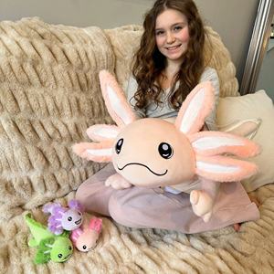 Kişiselleştirilmiş Karikatür Axolotl Salamander Peluş Oyuncaklar - Süper Yumuşak Plastik ve Flanel Malzemelerden Yapılmış Peluş Oyuncaklar Toptan Satış Mevcut - Product Image 4