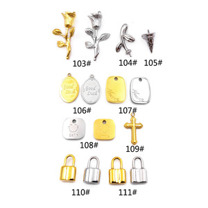 100 Diseños Más, Dijes de Acero Inoxidable con Baño de Oro de 18K para Collares, Pulseras y Creación de Joyería DIY |   Impermeable e Hipoalergénico - Product Image 4