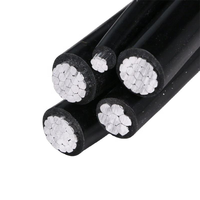 Câble aérien gaine multicouche JKYJ 35mm² ABC, conducteur en cuivre isolé XLPE, pour éclairage public