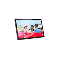 Layar Iklan Digital Signage 27 Inci 1920x1080 LCD, Pemutar Video Multimedia, Bingkai Foto, Mendukung MP3, Komersial
