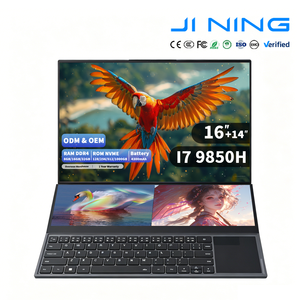 แล็ปท็อปธุรกิจแบบสองจอขนาด 16 นิ้ว รุ่นใหม่ Oem Odm  ซีพียู Core I7 9850h  หน้าจอสัมผัส แรม 32GB  ฮาร์ดดิสก์ 1TB SSD 512GB  วัสดุพลาสติก  ปลั๊กแบบ UK  Hfbook28 /ds160-926 - Product Image 1