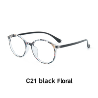 Lunettes Célèbre Design Anti Blue Ray Lunettes Rondes Tr90 Monture de Lunettes en Métal Lunettes Montures de Lunettes pour Étudiants