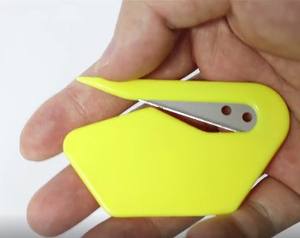 Ouvre-lettres en plastique ABS personnalisé avec lame de rasoir manuelle Couteau à papier promotionnel Couleur et logo personnalisés - Product Image 6