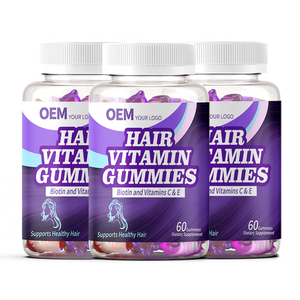 Fabricant, vente en gros, OEM, gommes vitaminées pour cheveux, garantie d'approvisionnement à long terme pour les grossistes à grande échelle - Product Image 1