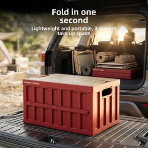 Caja de almacenamiento para acampar al aire libre, caja de almacenamiento plegable para maletero de coche, caja de almacenamiento de gran capacidad, caja de almacenamiento de plástico, caja de almacenamiento de <span class=keywords><strong>juguetes</strong></span> - Product Image 2