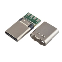 Conector Macho USB Tipo-C de Cobre, 3.0A Máx., 24 Pines