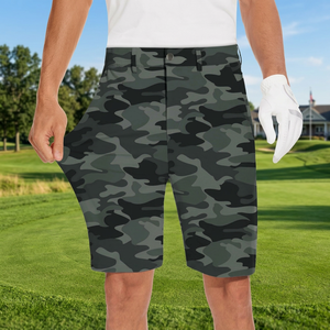 Pantalones Cortos Bermuda con Estampado de Camuflaje para Hombre, de Secado Rápido, con Bolsillos, Cintura Media, Cierre de Botones, Estilo Casual - Product Image 4